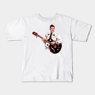 Slim Whitman - An illustration by Paul Cemmick Kids T-Shirt